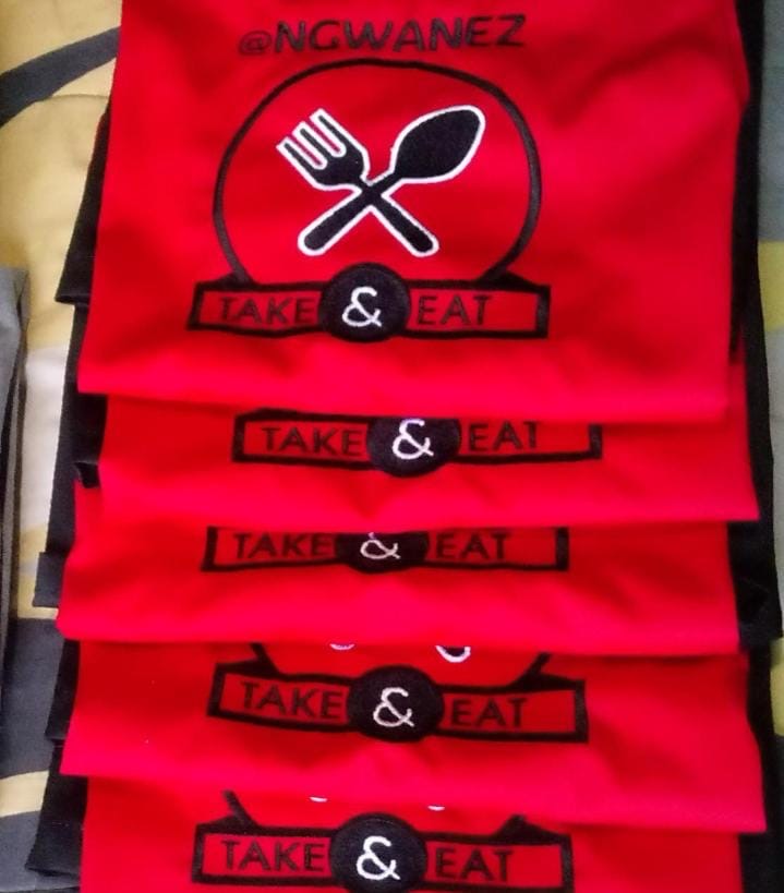 Two tote bags with names N.P. Madlala and Ngongoma